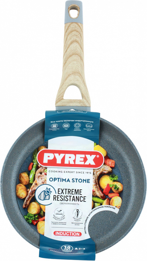 Сковорода Pyrex Optima Stone, 28см