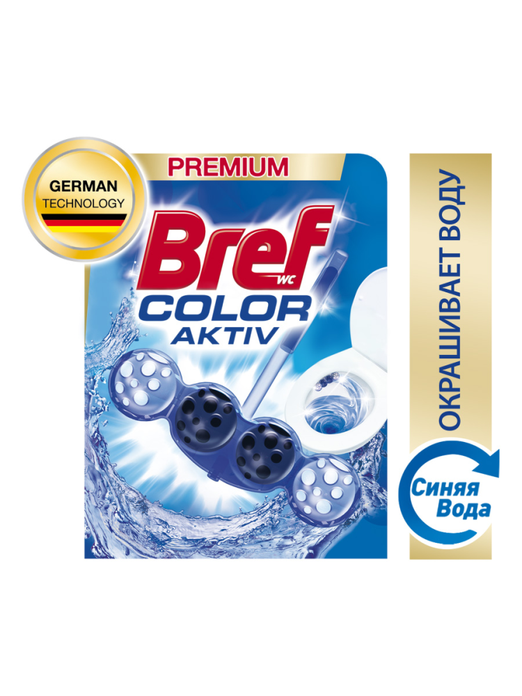 Средство чистящее для унитаза Bref Color Aktiv с хлор-компонентом 50 г