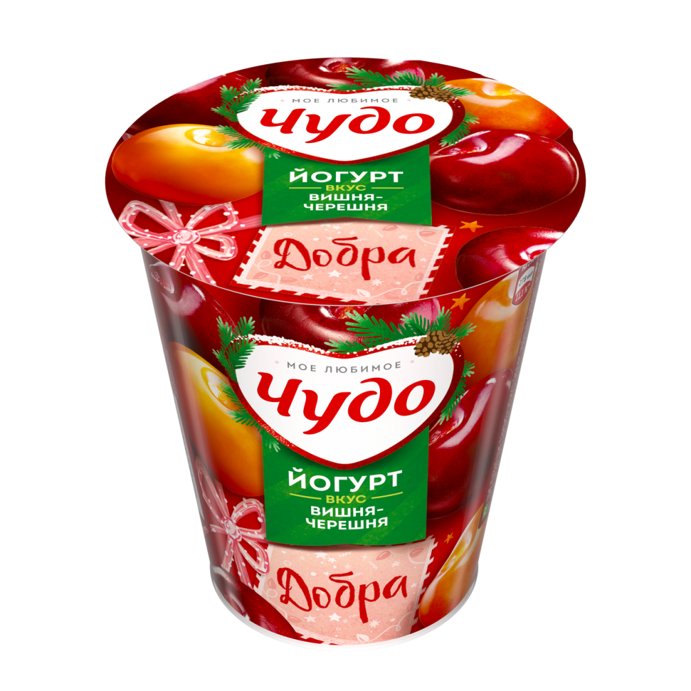 Йогурт Чудо Вишня-черешня 2%, 290г