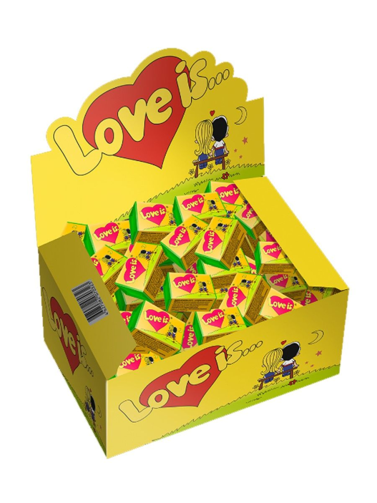 Жевательная резинка Love is кокос-ананас (4.2г x 100шт), 420г