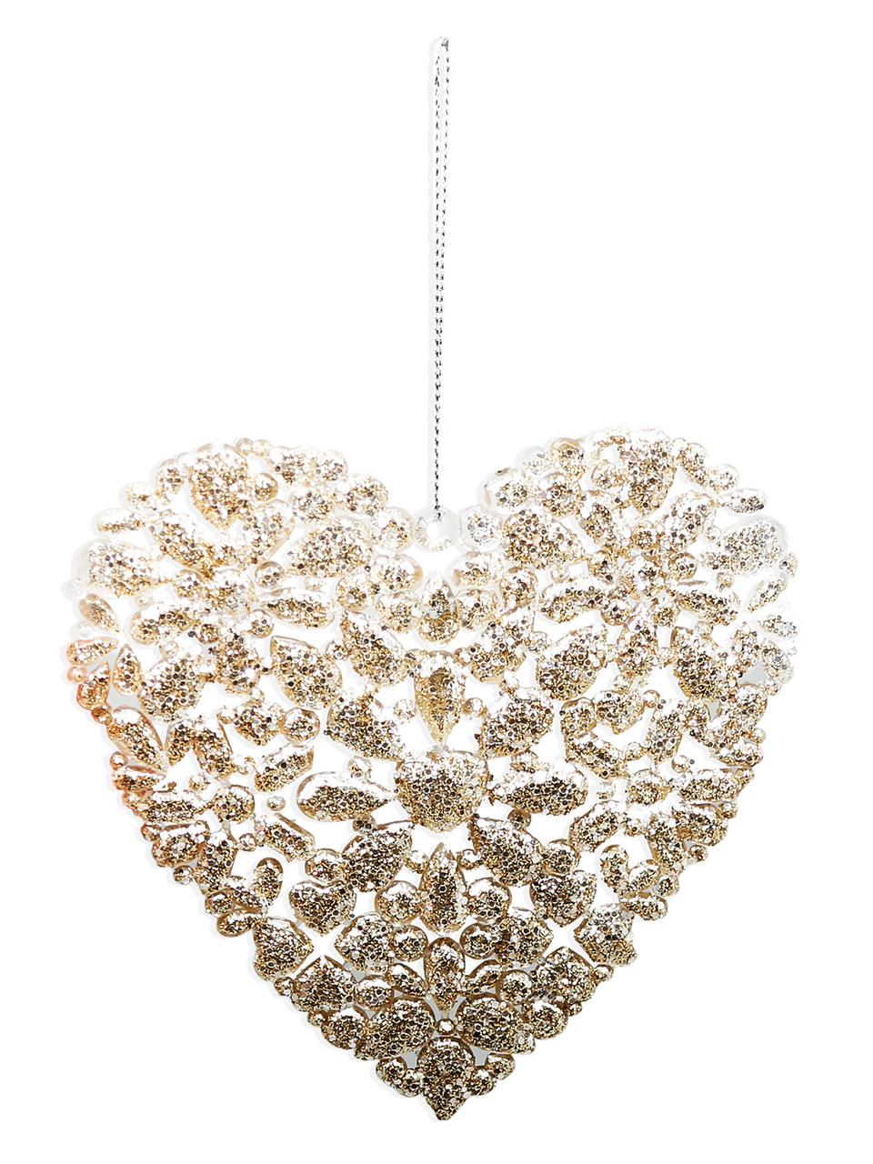Подвеска B&H Хрустальное сердце золото
