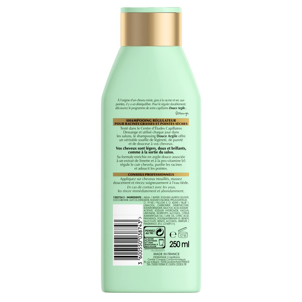 Шампунь для волос Dessange Белая глина для волос жирных у корней и сухих на кончиках 250 мл