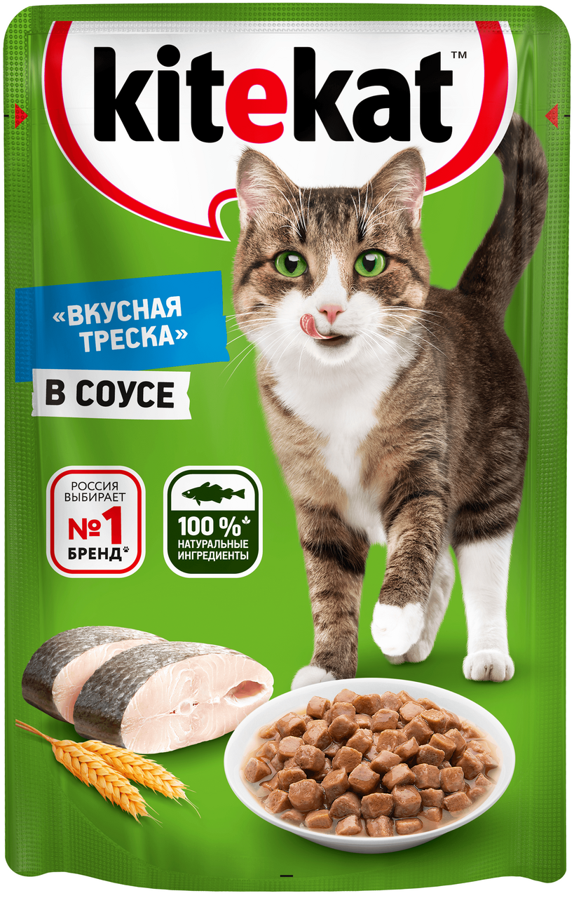 Корм для кошек Kitekat консервированный Рыба в соусе 85г