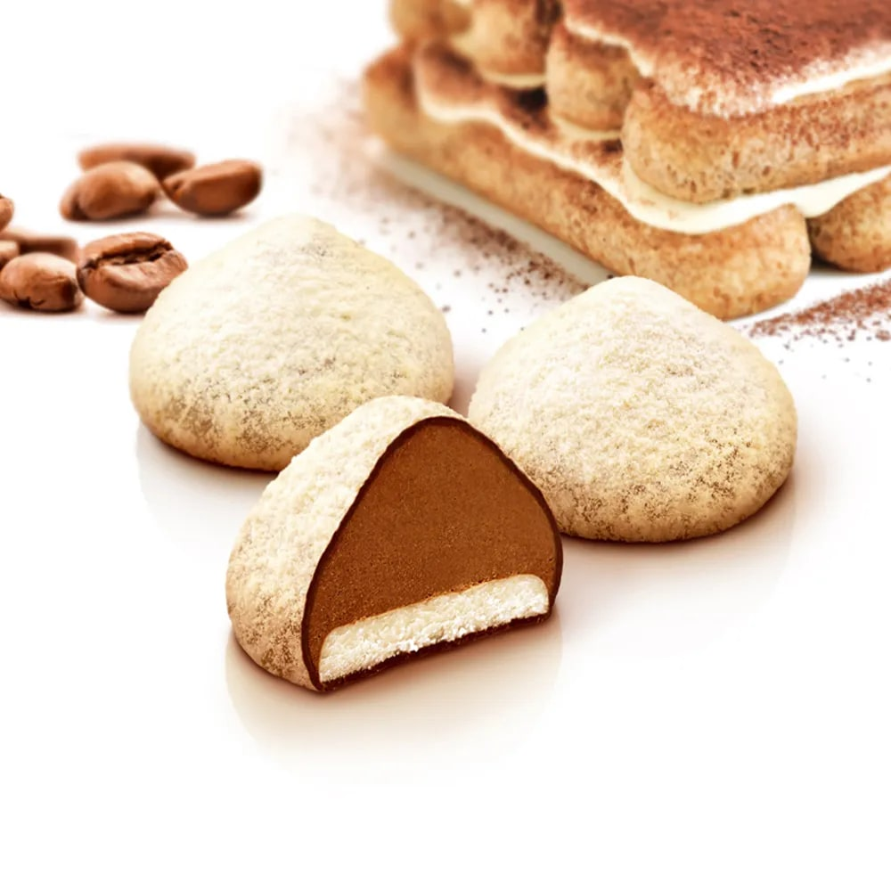 Конфеты Победа вкуса трюфели тирамису-марципан-темный шоколад-маскарпоне, 225г