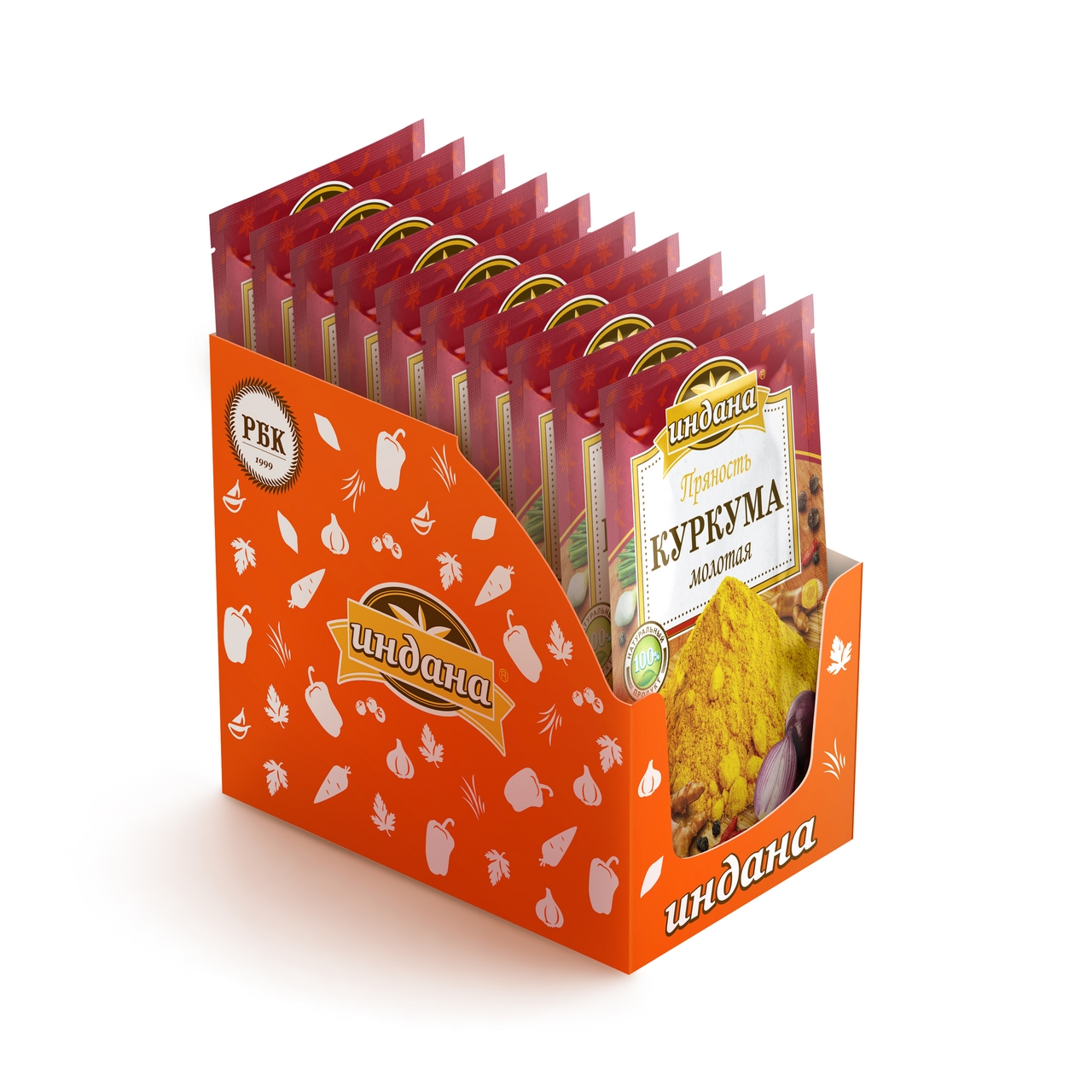 Куркума Индана молотая, 15г