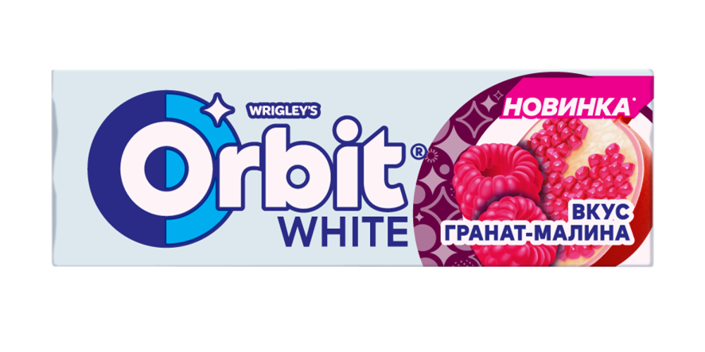 Жевательная резинка Orbit малина-гранат, 14г