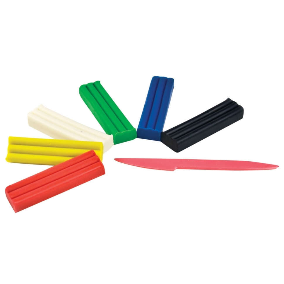 ПЛАСТИЛИН МЯГКИЙ КРОХА 6 ЦВ ЛУ