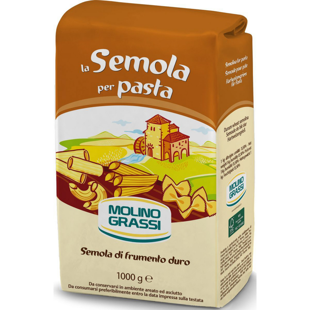 Мука Molino Grassi из твердых сортов пшеницы 1кг