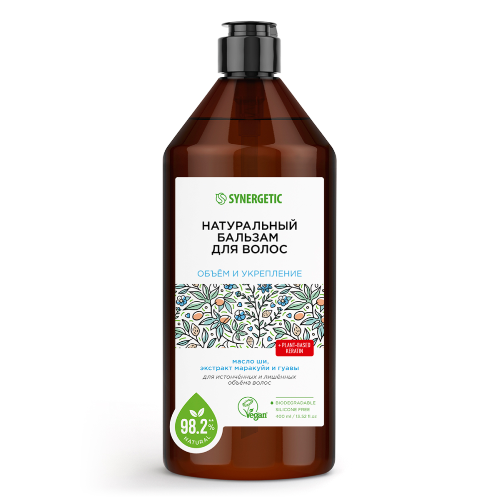 Бальзам Synergetic Объем и укрепление волос для истонченных волос, 400мл