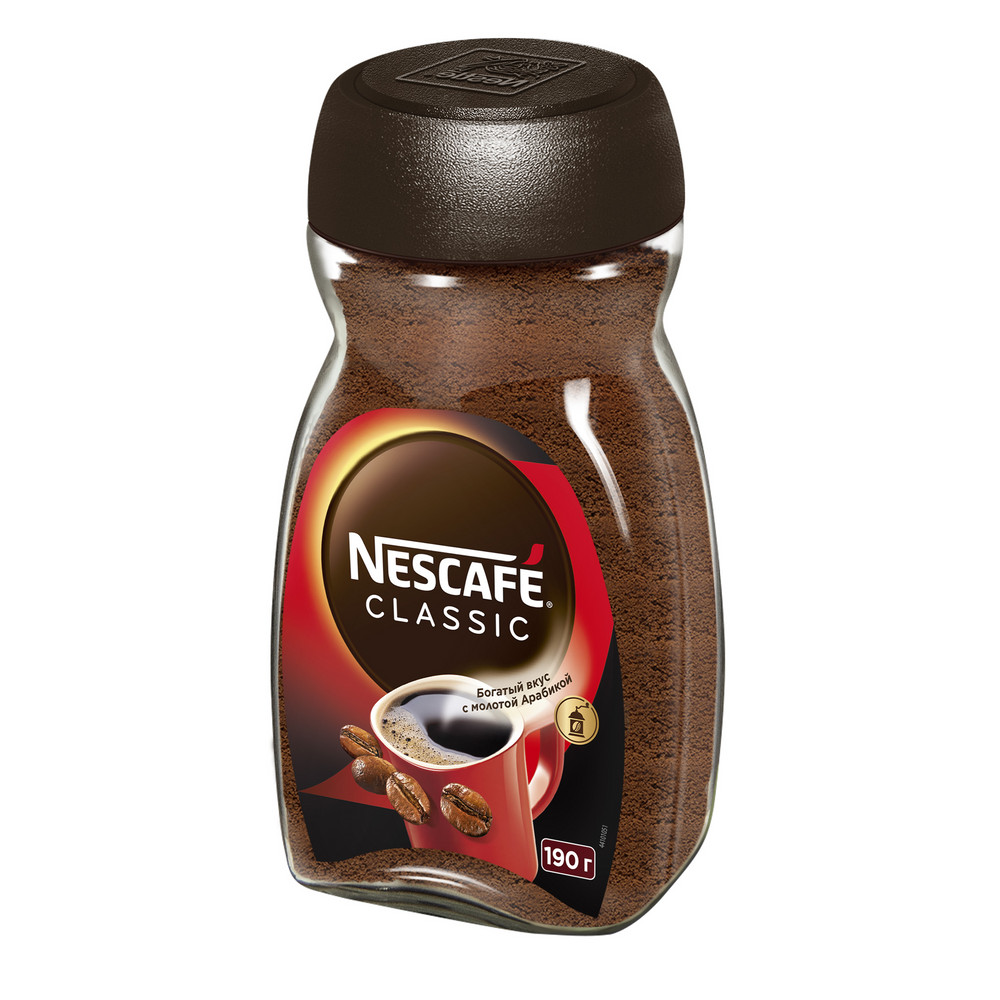 Кофе Nescafe Classic растворимый, 190г