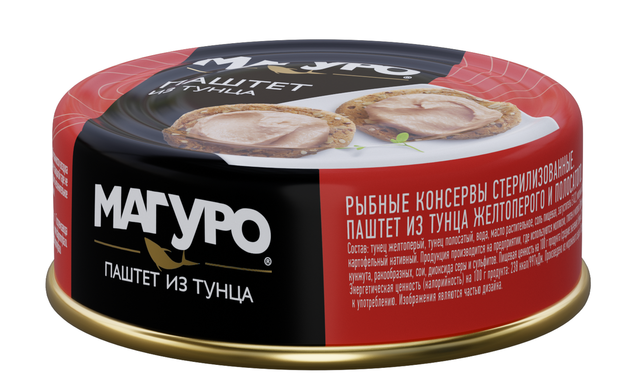 Паштет Магуро тунец желтоперый, 90г