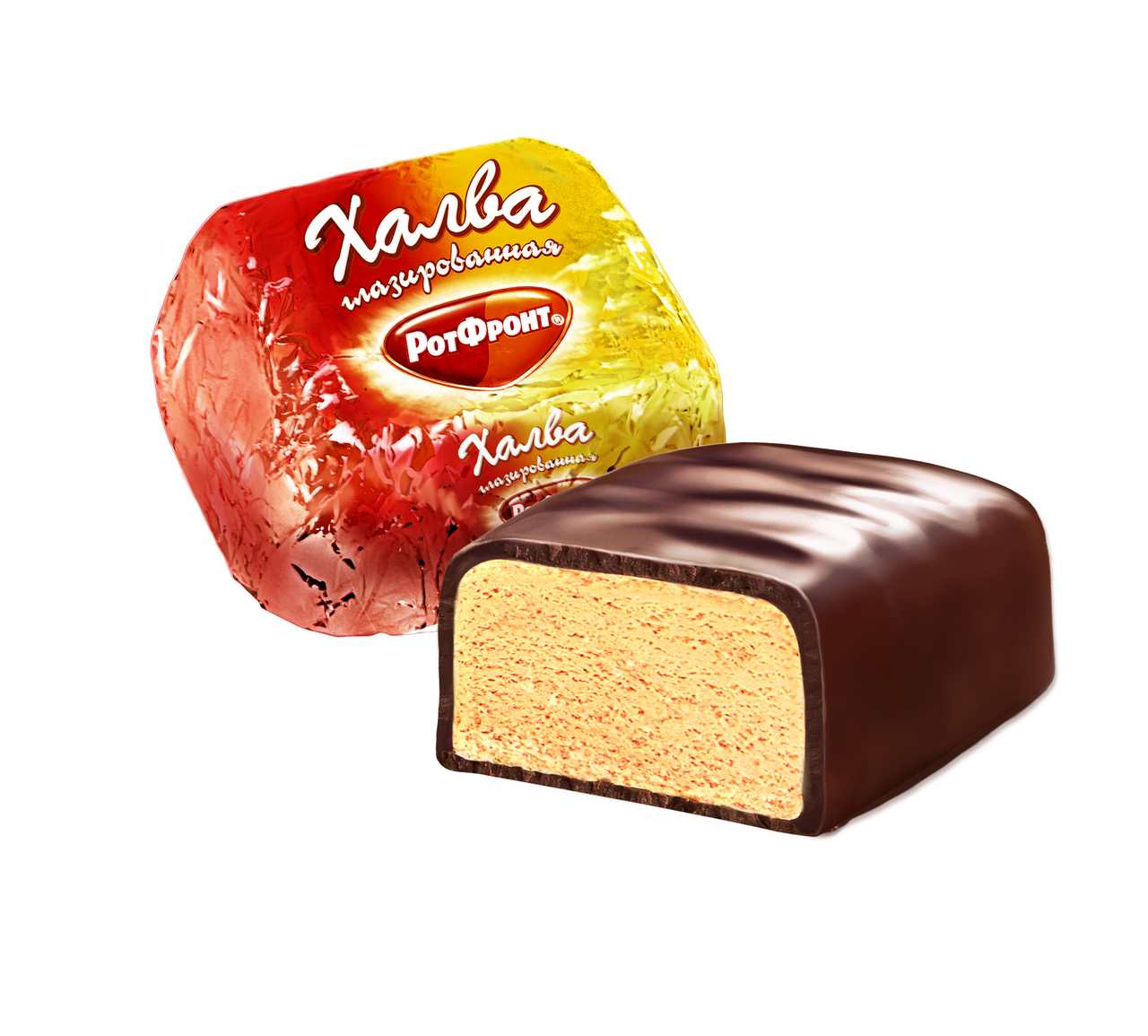 Халва Рот Фронт с шоколадной глазурью, 370г