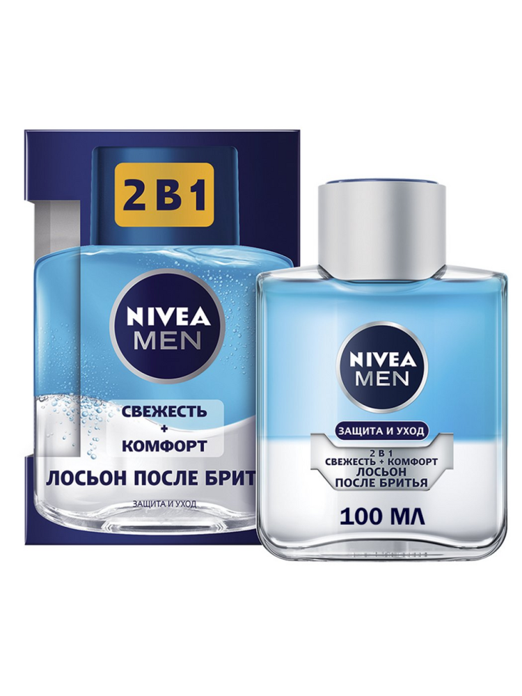 Лосьон после бритья Nivea Men 2в1 Защита и уход: свежесть + комфорт 100 мл
