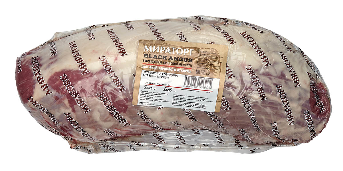 Глазной мускул говяжий Мираторг охлажденный ~2 кг