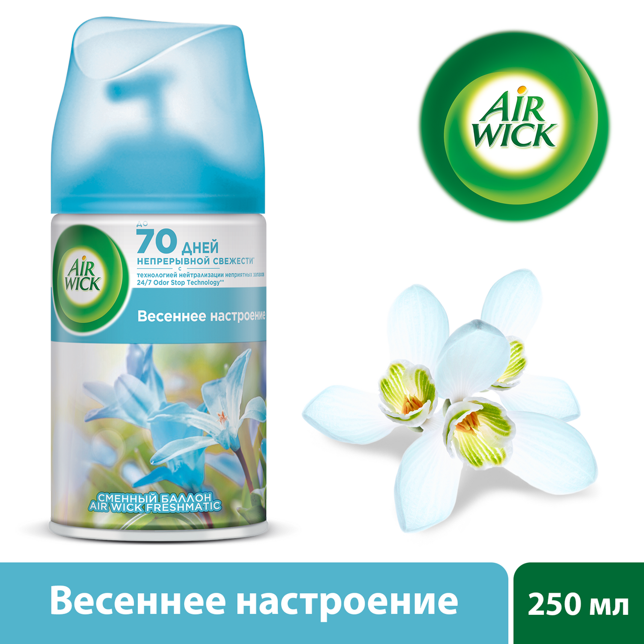 Освежитель воздуха Air Wick Pure Весеннее настроение сменный баллон 250 мл