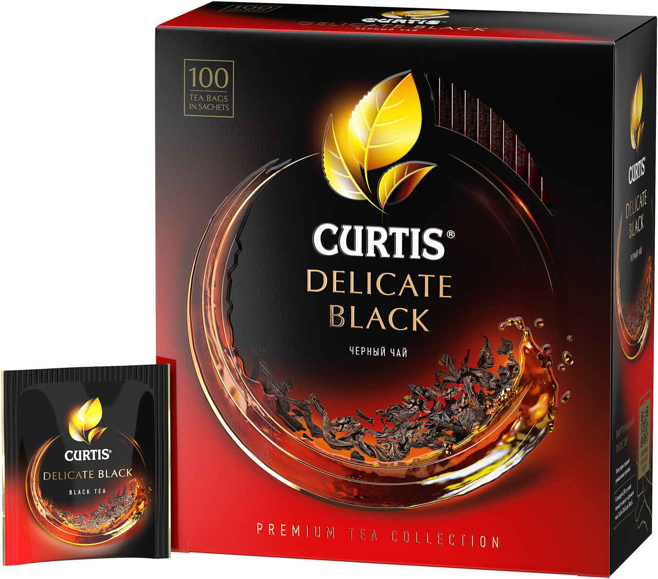 Чай Curtis Delicate Black черный мелколистовой (1.7г х 100шт), 170г
