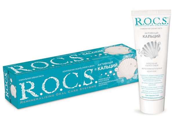 Зубная паста R.O.C.S. Активный кальций комплексная защита 94 мл