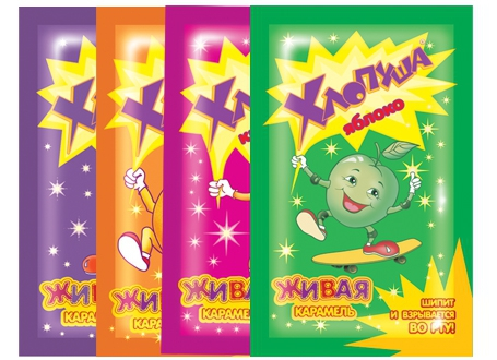 Леденцы-хлопушки Хлопуша ассорти, 7г