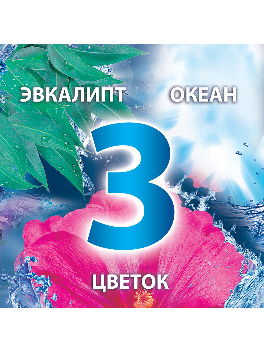 Средство чистящее для унитаза Bref Color Aktiv с хлор-компонентом 50 г (3 штуки)