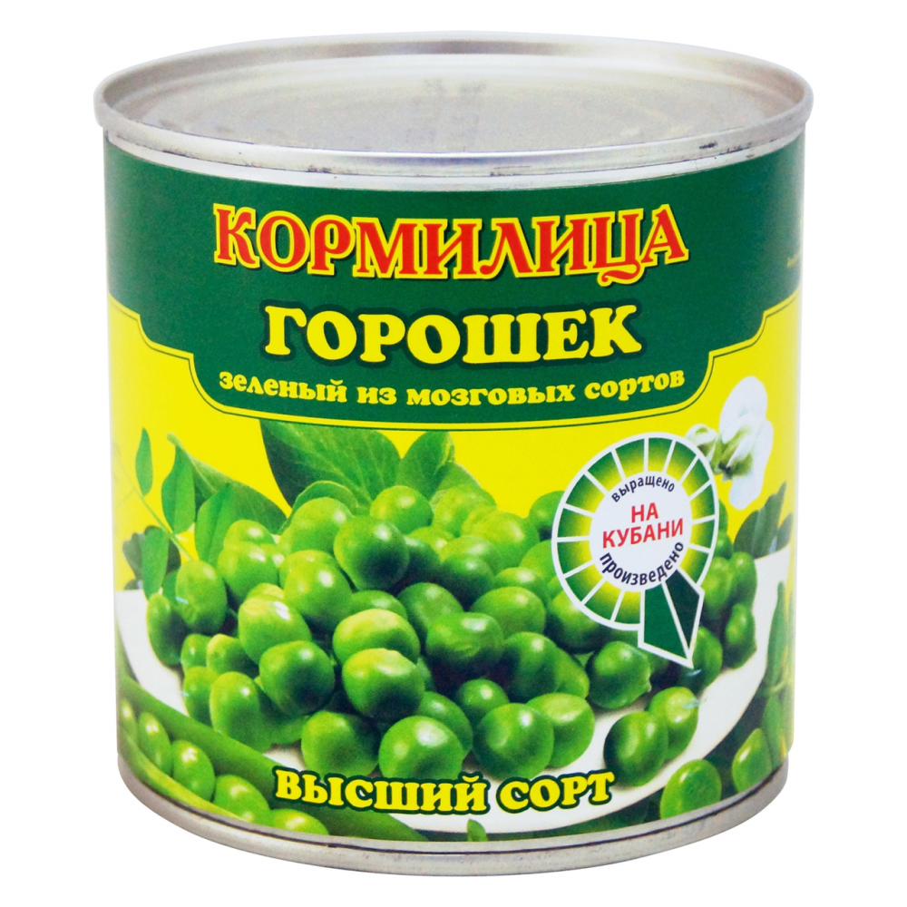 Горошек Кормилица зеленый из мозговых сортов, 400мл