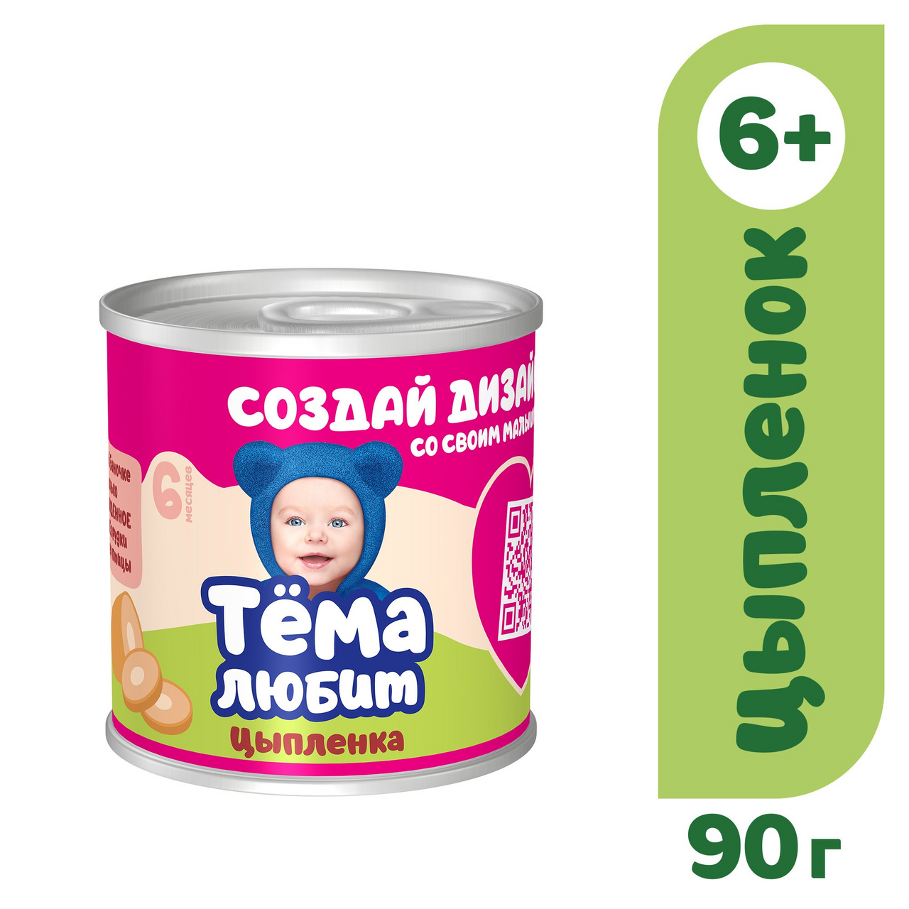 Пюре Тема цыпленок, 90г