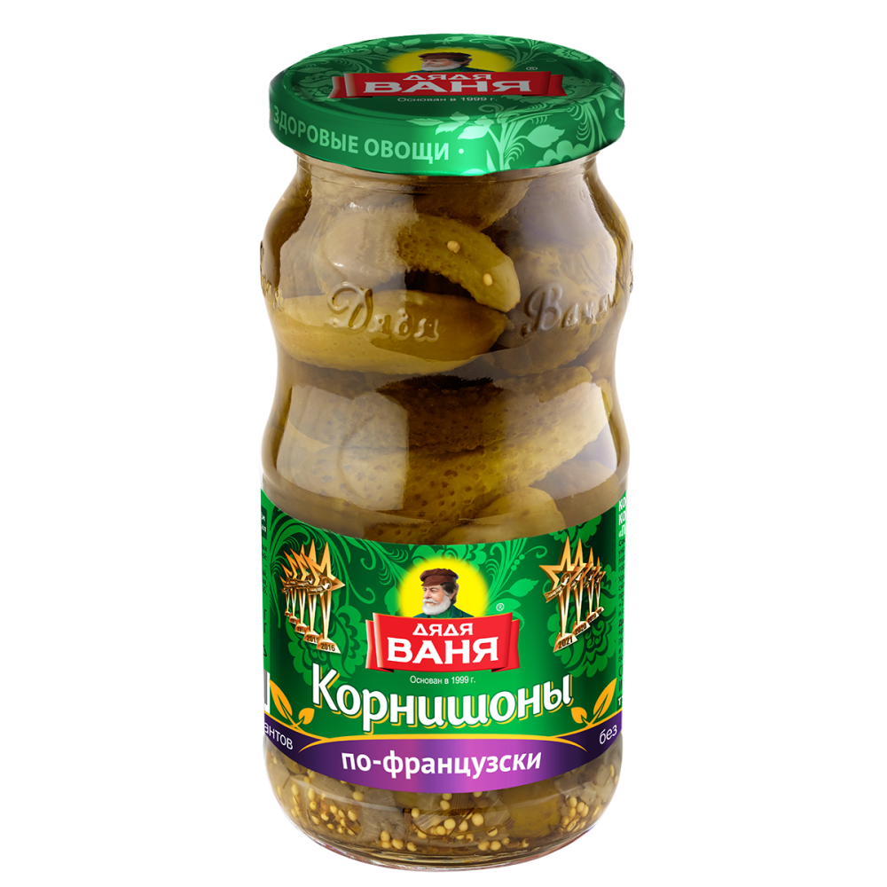 Огурцы Дядя Ваня Корнишоны по-французски, 460г