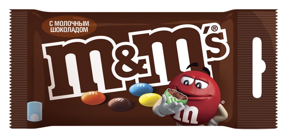 Драже M&M's с молочным шоколадом 45г