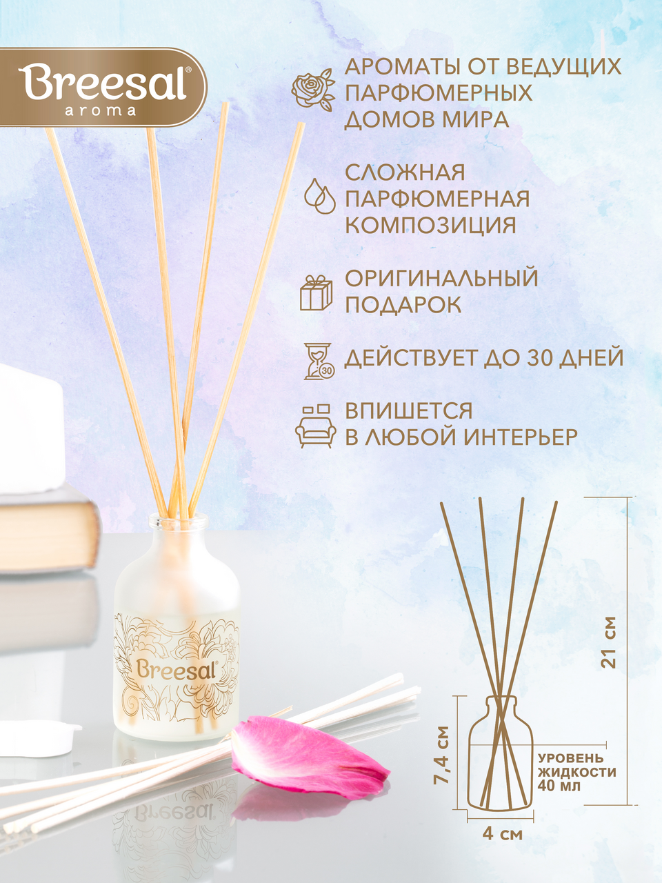 Диффузор Breesal Aroma Sphere Свежесть чувств, 40мл