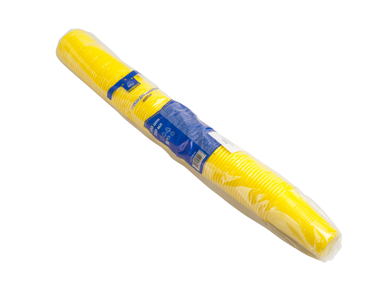 Стакан Metro Professional пластиковый желтый 200 мл