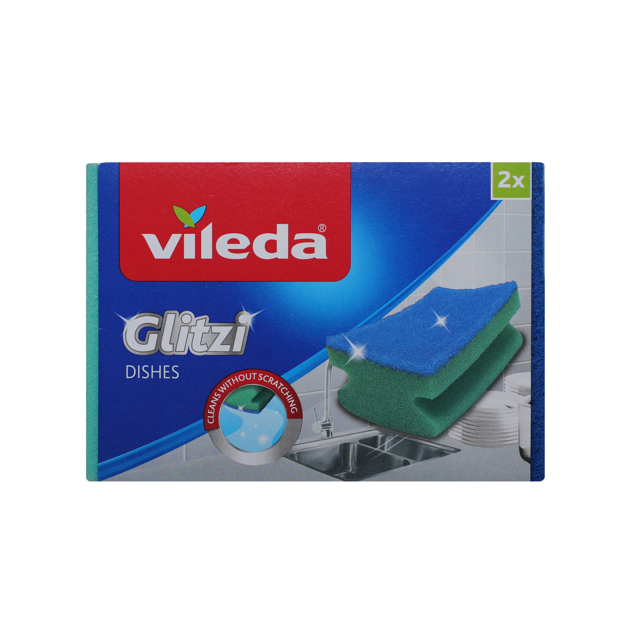 Губка для посуды Vileda Глитци 2 штуки