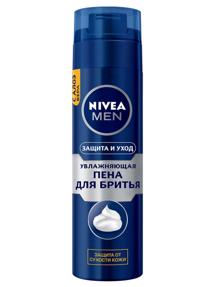 Пена для бритья Nivea Увлажняющая Защита и уход 200мл
