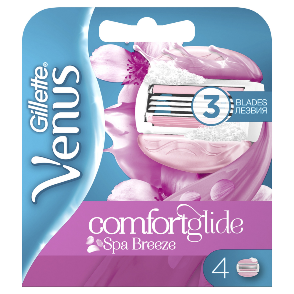 Кассеты сменные для бритья Venus SPA Breeze, 4шт