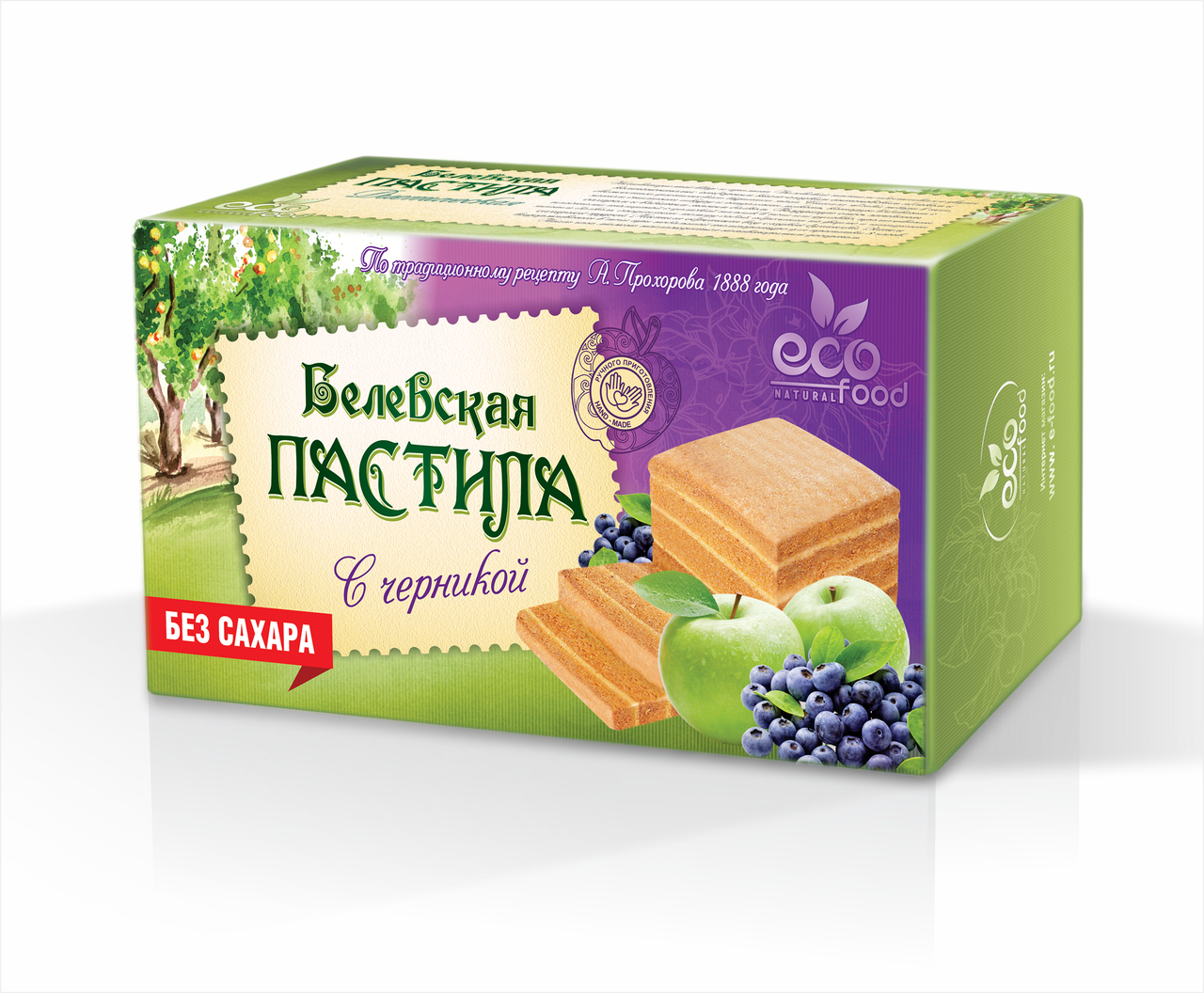 Пастила Ecofood Белевская диетическая в ассортименте 100 г