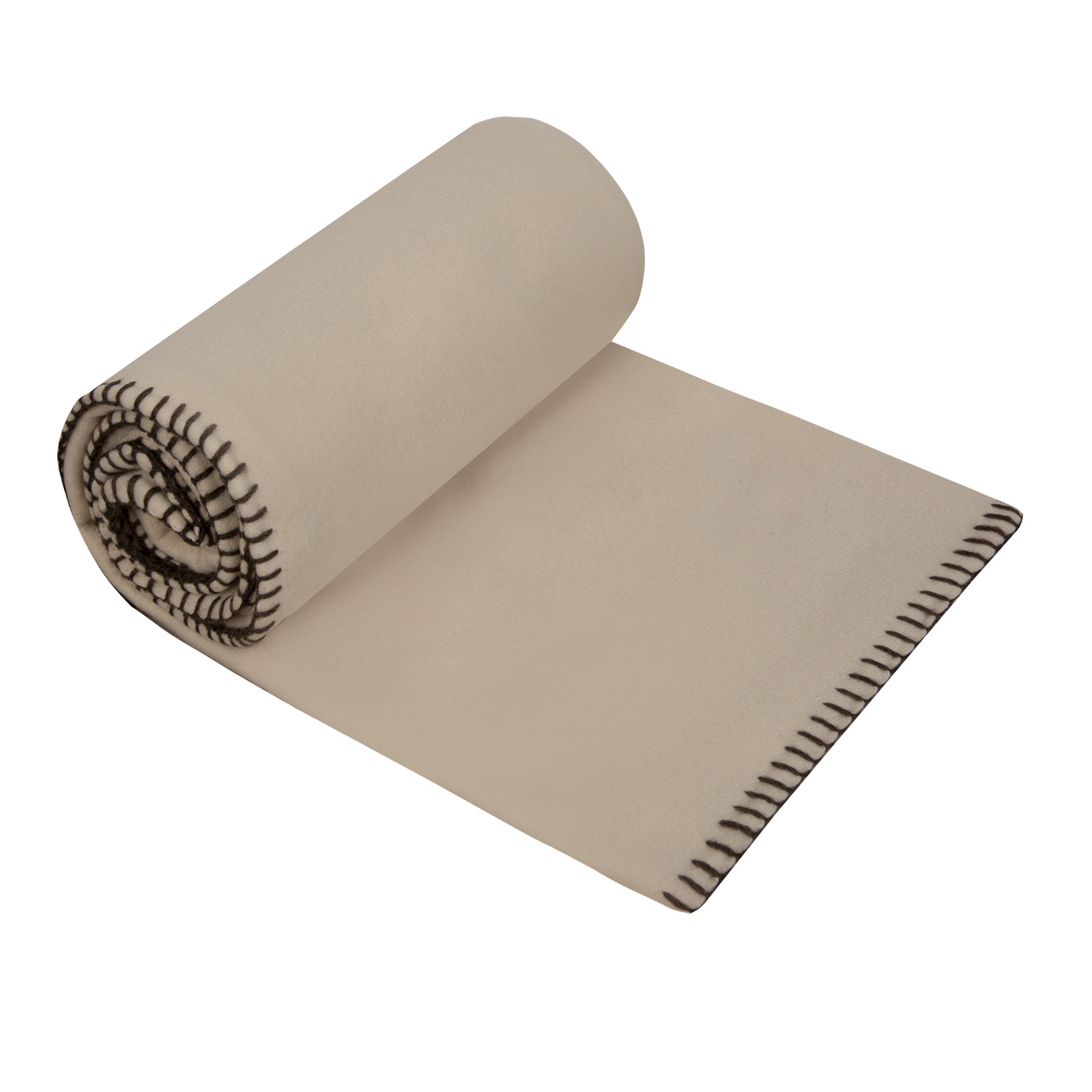 Tarrington House Плед флисовый бежевый, 130 х 170см