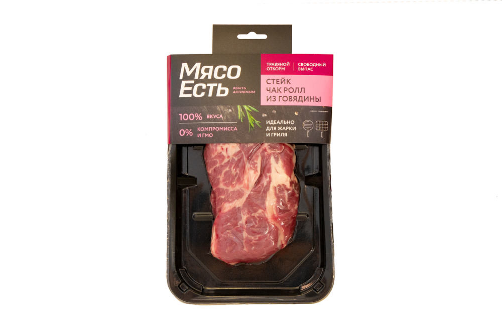 Стейк говяжий Мясо Есть! Чак Ролл охлажденный 300 г
