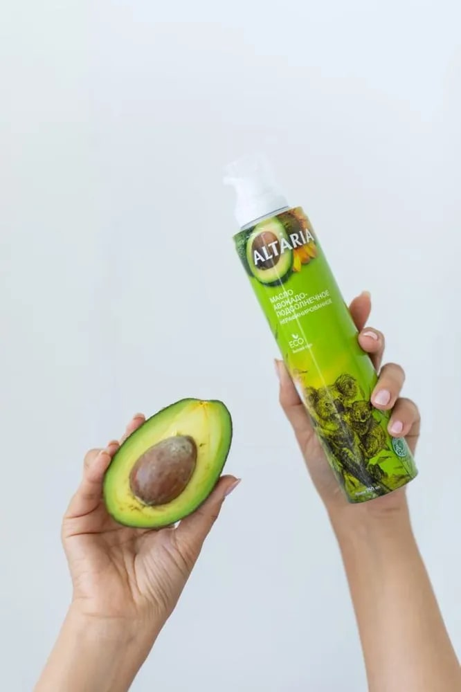 Масло Altaria авокадо-подсолнечное нерафинированное, 250мл