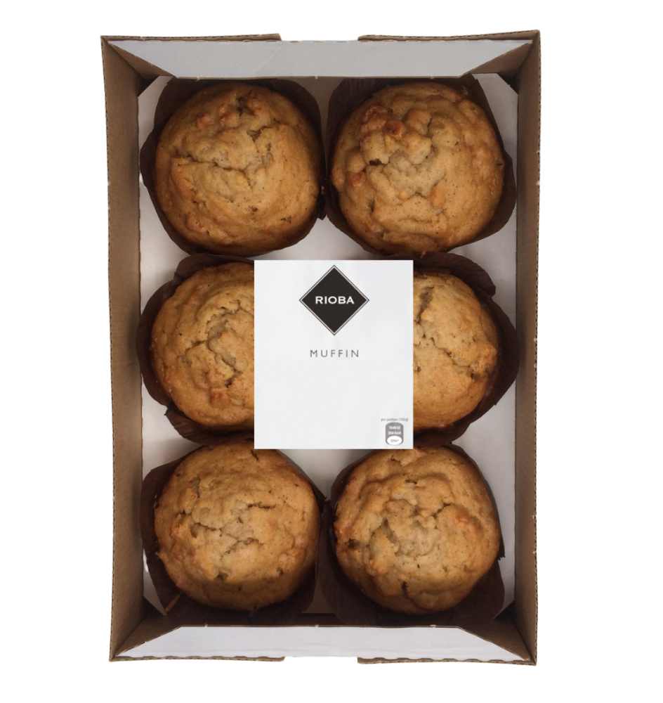 RIOBA Маффины замороженные (85г x 6шт), 510г