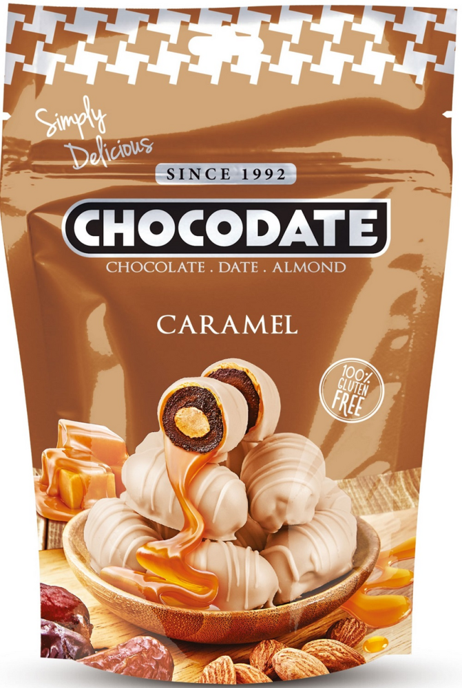 Конфеты Chocodate финики с миндалем и карамелью, 100г