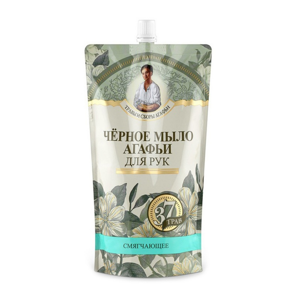Жидкое мыло Травы и Сборы Агафьи черное 500 мл