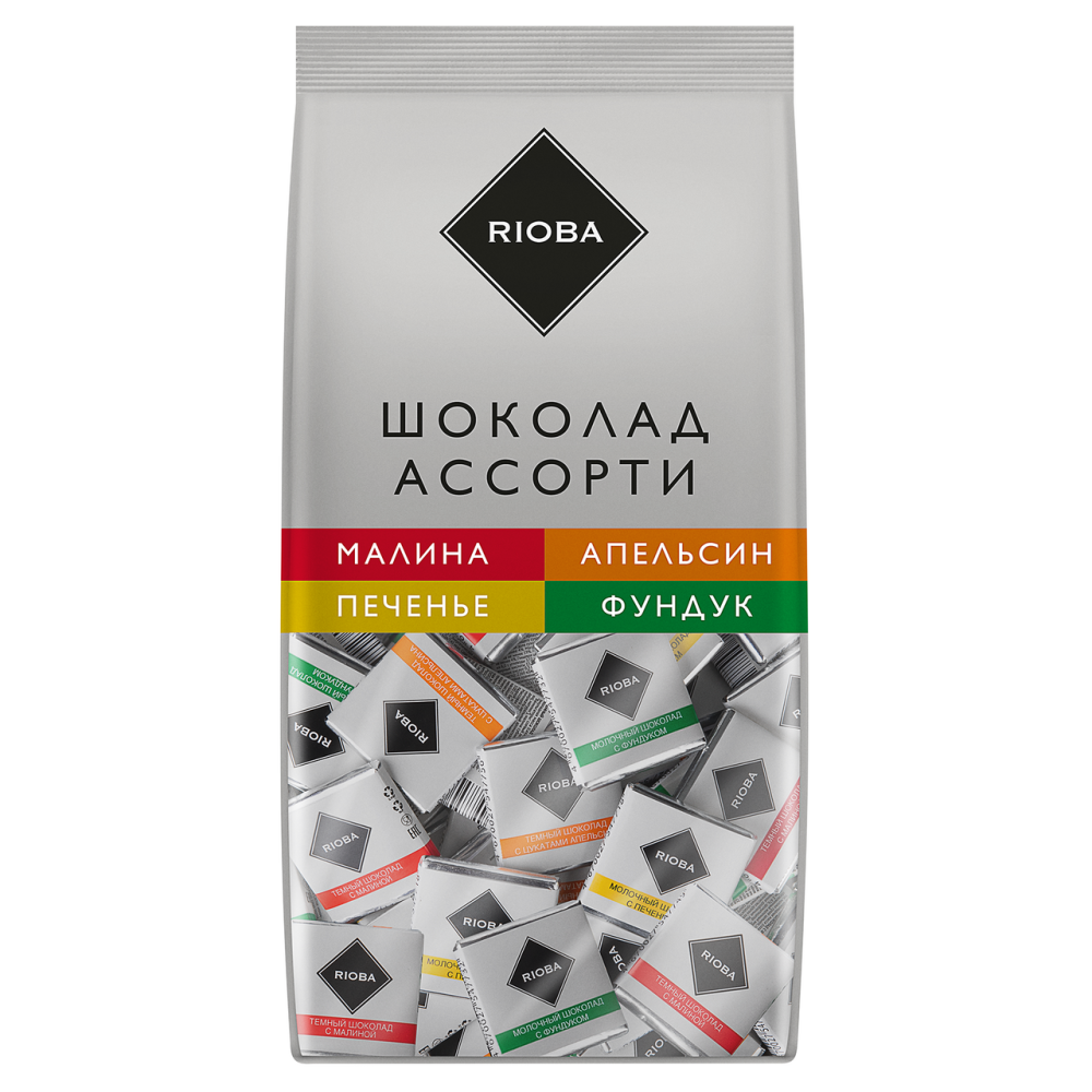 RIOBA Шоколад Ассорти 4 вкуса, 800г