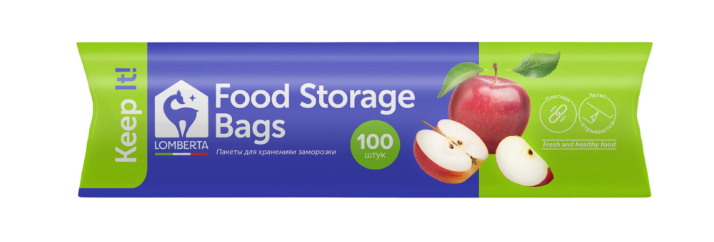 Пакеты для хранения заморозки Lomberta 100шт