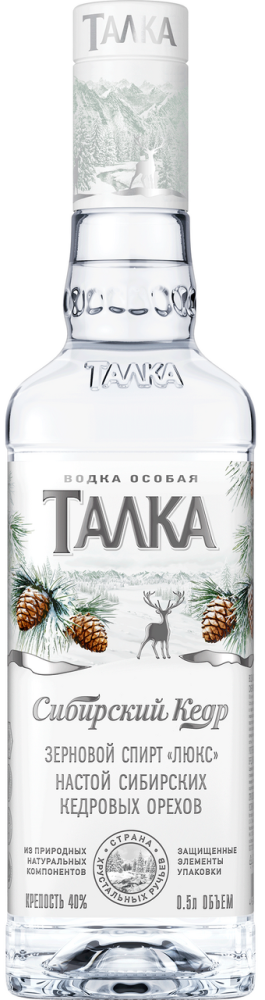 Водка Талка Сибирский кедр, 0.5л