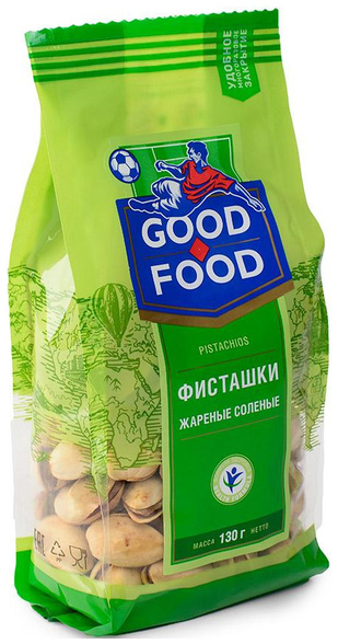 Фисташки Good Food жареные неочищенные 130 г