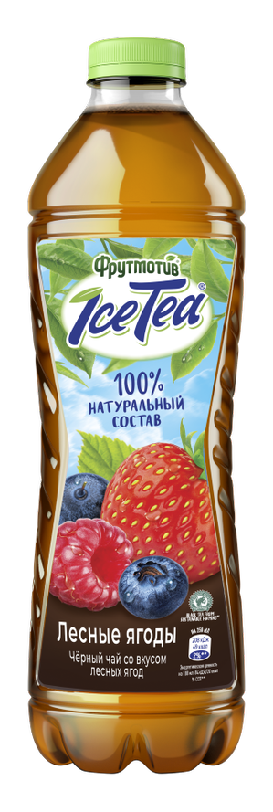Холодный чай Фрутмотив черный со вкусом лесные ягоды, 1.5л