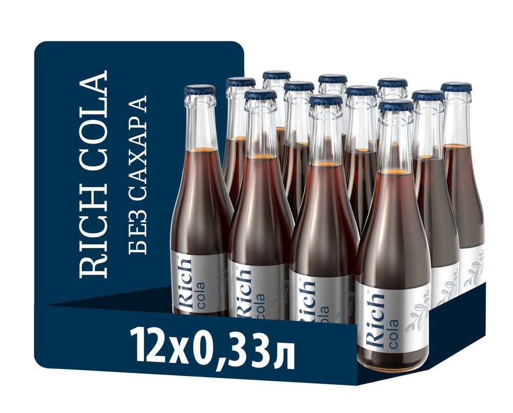 Напиток газированный Rich Cola без сахара, 330мл