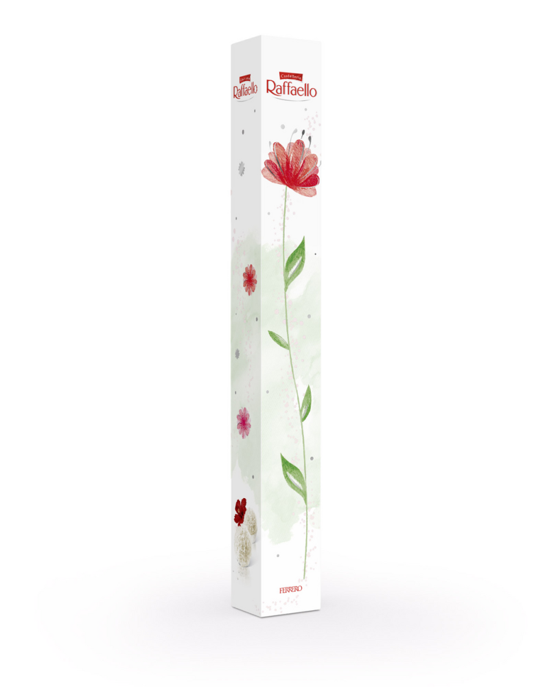 Конфеты Raffaello с цельным миндальным орехом в кокосовой обсыпке, роза 80г