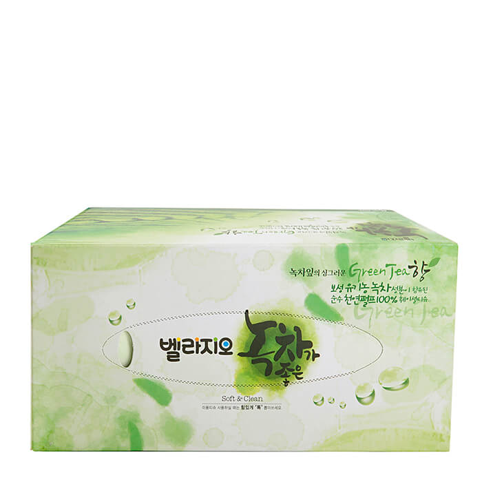 Салфетки бумажные 2-слойные Bellagio Green Tea 21х21 см (210 штук)