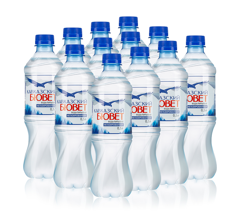 Вода питьевая Кавказский бювет негазированная, 500мл