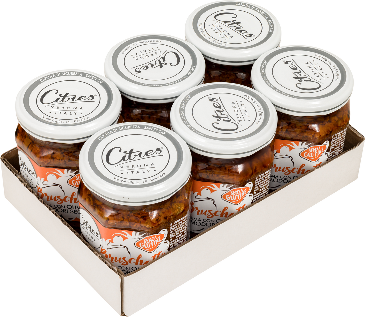 Крем Citres с оливками и вялеными томатами Брускетта, 200г