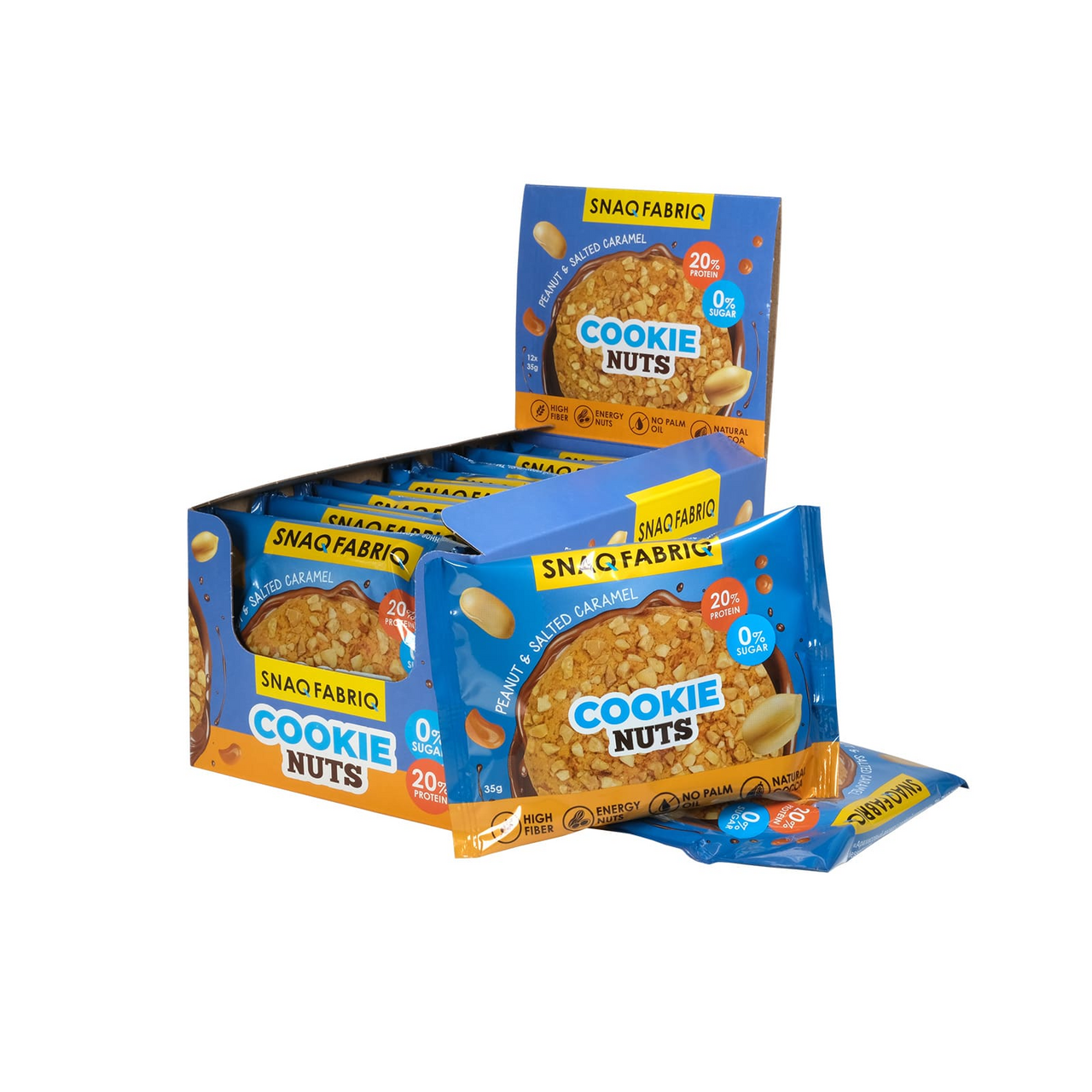 Печенье Snaq Fabriq арахис-соленая карамель без сахара, 35г